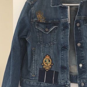 Ralph Lauren Jean Jacket distressed appliqués